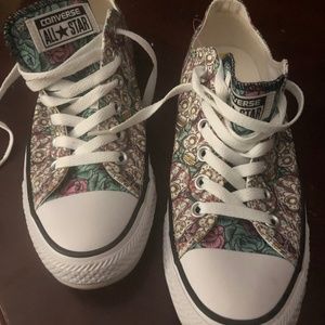 Converse All Star Lo sneaker sugar skulls and roses 8M women’s
